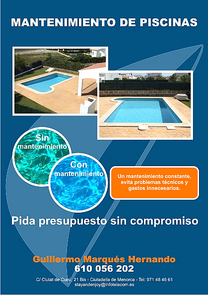 Mantenimiento de piscinas